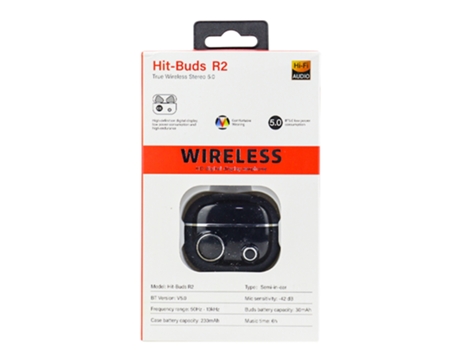 Auriculares Inalámbrico Inalámbrico para Celulares, Hi-Fi R2 Negro