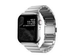 NOMAD Correa V2 para Apple Watch 1-9 y SE 42-44-45mm Plateado