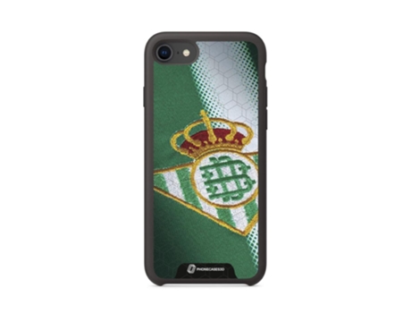 Funda Móvil Oficial Real Betis Fc para iPhone 7 PHONECASES3D Piel Sintética Negro
