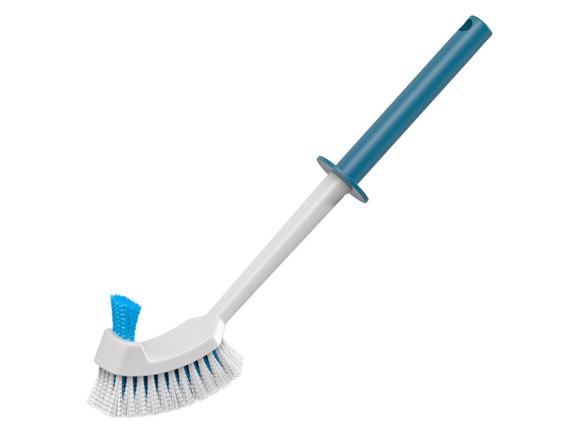 Cepillo De Baño Multifuncional Con Mango Recto (azul), 1 Unidad.