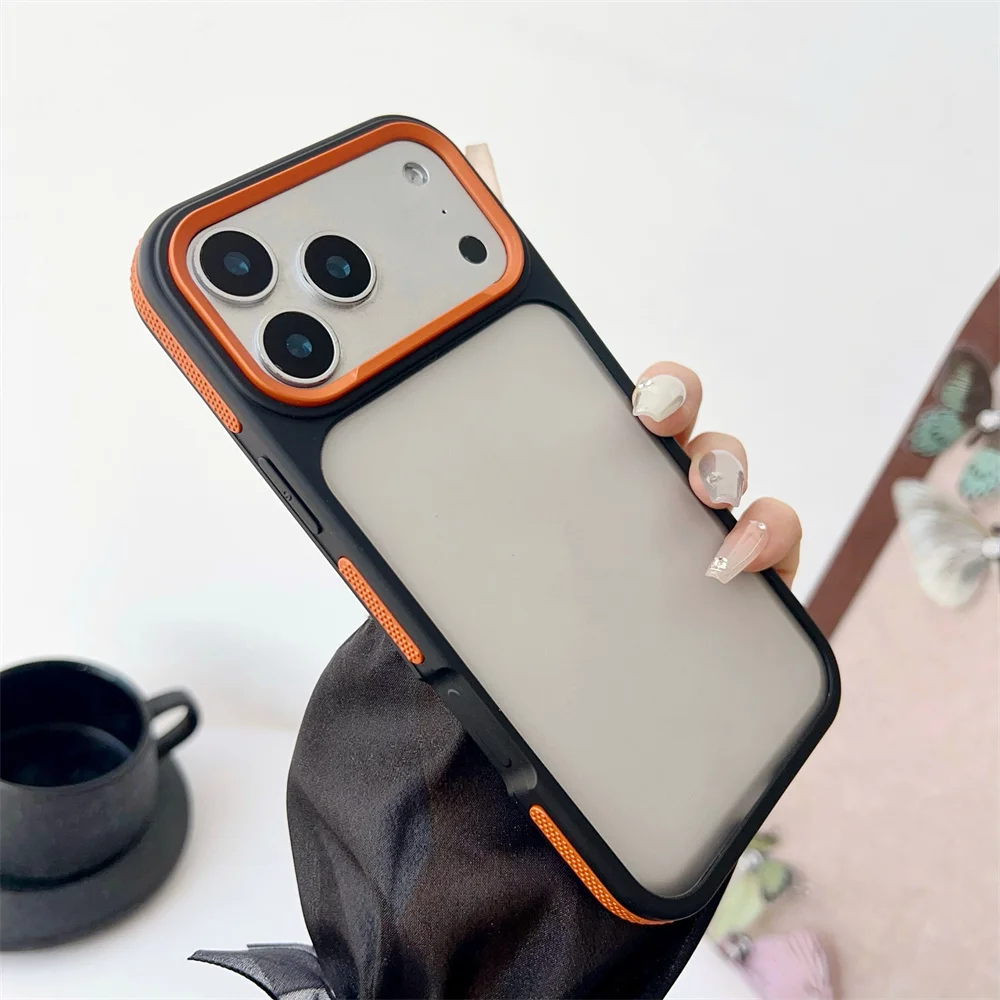 (iphone 14 15 Plus, Naranja) Funda De Lujo Con Acabado Mate, Apta Para Iphone, Carcasa Rígida Semitransparente A Prueba De Golpes.