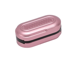 Mini Juguete De Dedo Portátil Con Cápsula Táctil De Metal De 3 Capas, Color Rosa.