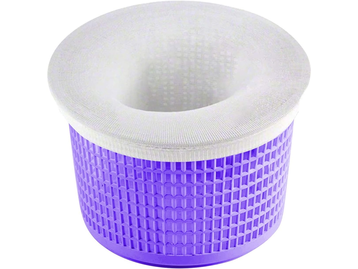 Proteja su sistema de filtrado. Calcetines para skimmer de piscina. Prolonga la vida útil del filtro. Malla duradera. Para piscinas enterradas y elevadas. Nailon.