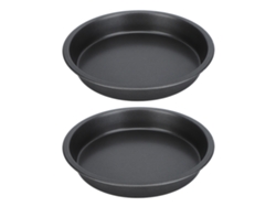 2 Bandejas Para Pizza De Acero Al Carbono Grueso Antiadherente De 9 Pulgadas Para Cocina Y Panadería.