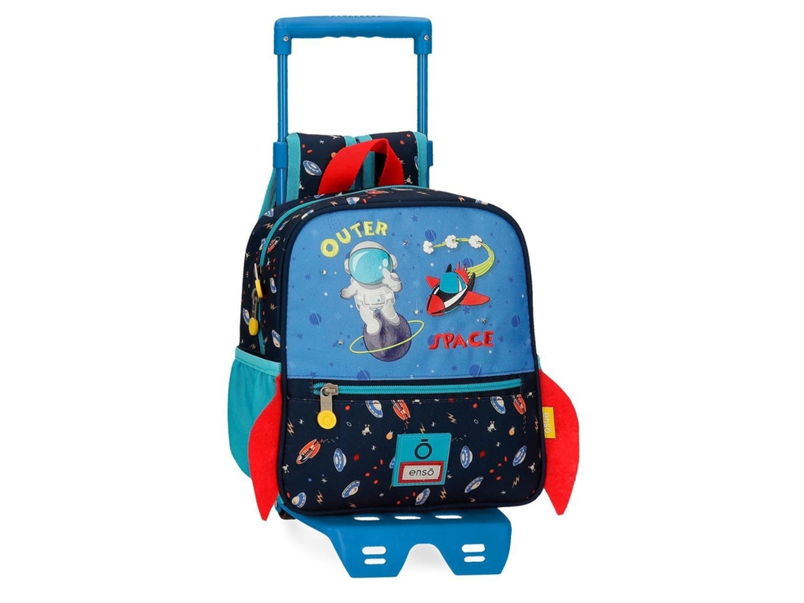 Mochila preescolar ENSO Outer Space con carro 25cm