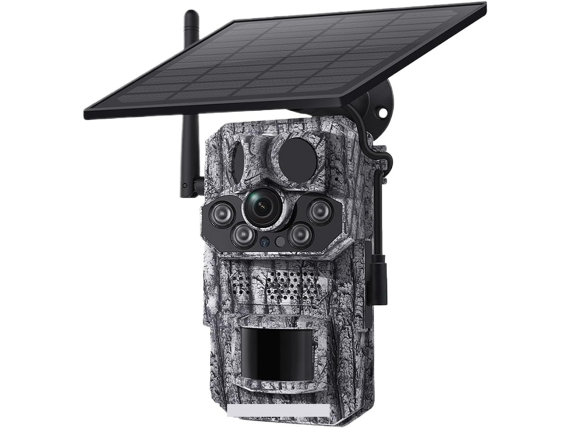 Caméra Faune Sauvage Solaire De Suivi Des Sentiers Vidéo 4g, Vision Nocturne, 0.3s, Activación Par
