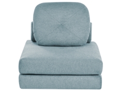 Sofá cama Beliani Olden de poliéster azul 81x91x54