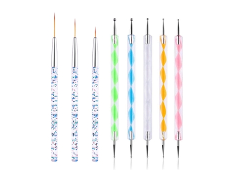 Bolígrafos Para Puntear Con Pinceles Para Pintar Uñas, Herramientas De Diseño De Uñas -Style4 ZMDECQNA 8 Un
