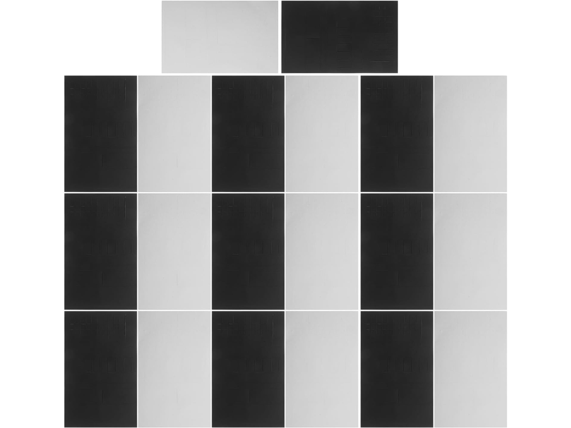 10 Pegatinas Led De Pvc Blancas Y Negras