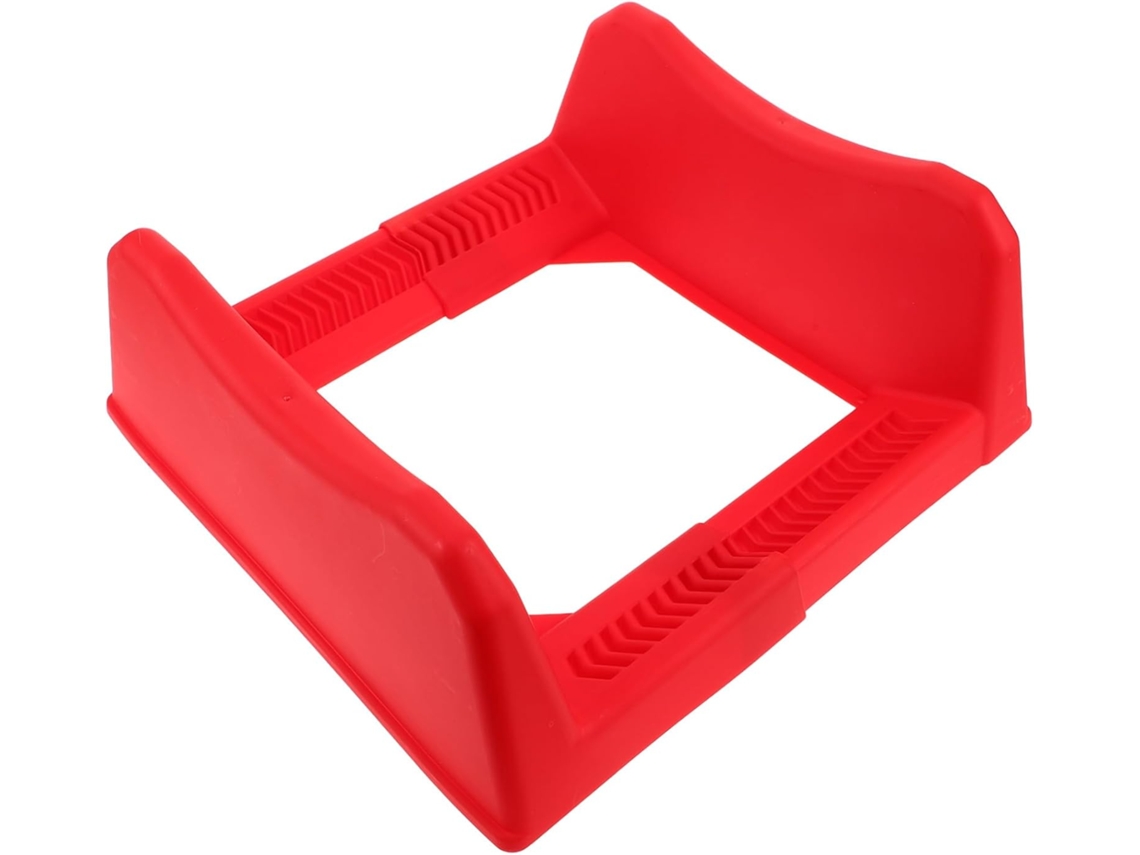 Soporte Neumáticos Plástico Resistencia Diseño Apilable Ajustable Estante Almacenamiento Ruedas Doméstico Rojo
