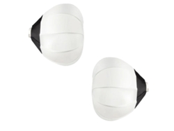 Difusor de caja de luz tipo linterna de globo, tamaño 65 cm, ligero, fácil de instalar, 2 piezas de 65 cm