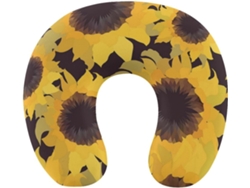 Almohada Viaje Forma Girasol, Espuma Viscoelástica Viscoelástica Fácil Relajación Cómodos Familia.brfácil