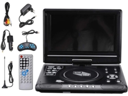 Reproductor portátil de DVD, VCD, CD, TV y radio de 9,8 pulgadas para el hogar, el coche y USB. SFUSHOS