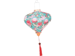 Farol ornamental chino de 30 cm con acabado satinado, resistente al agua, ideal para colgar en fiestas, bodas y decoración de jardines.