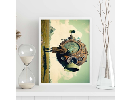 NACNIC Poster Sistema de Sonido En Estilo Surrealismo Cinematográfico Ilustraciones y Grabados de Historieta Abstracta y Artística A3