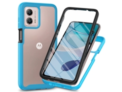 Protetor De Tela Céu Estrelado Com Película Pet Integradaazul Claro - Motorola G22/e32