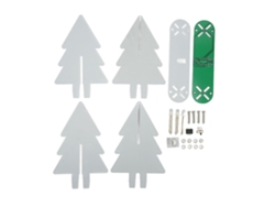 Kit De Árbol De Navidad Electrónico Led Para Armar Con Degradado 3d Para Practicar Soldadura Verde.