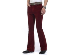 2026-pantalones Casuales De Pana Para Hombre Con Corte Campana Elástico Para Otoño