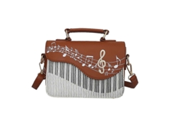 Bolso bandolera para piano, Bolsos de moda, Bolsos de mujer, Bolsos cruzados, Bolso de mujer con asa superior, Bolso tote marrón