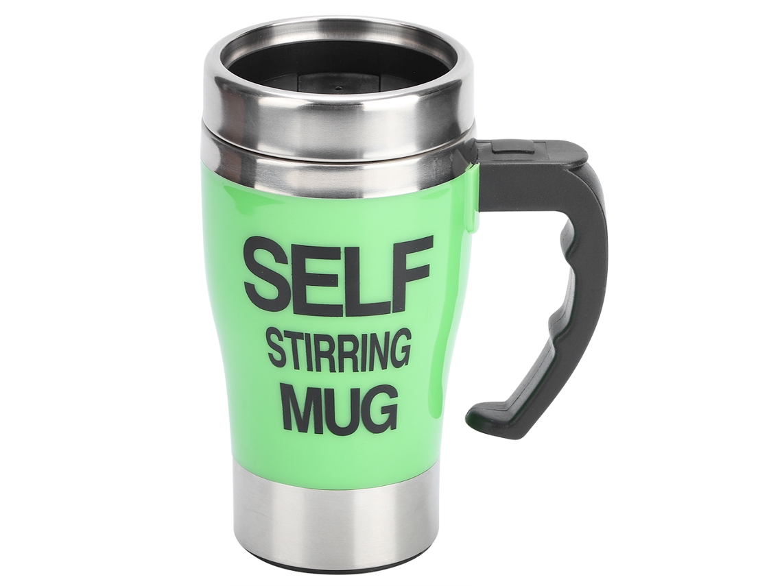 Vaso mezclador automático de café con leche eléctrico inteligente de acero inoxidable, 320 ml, azul o verde