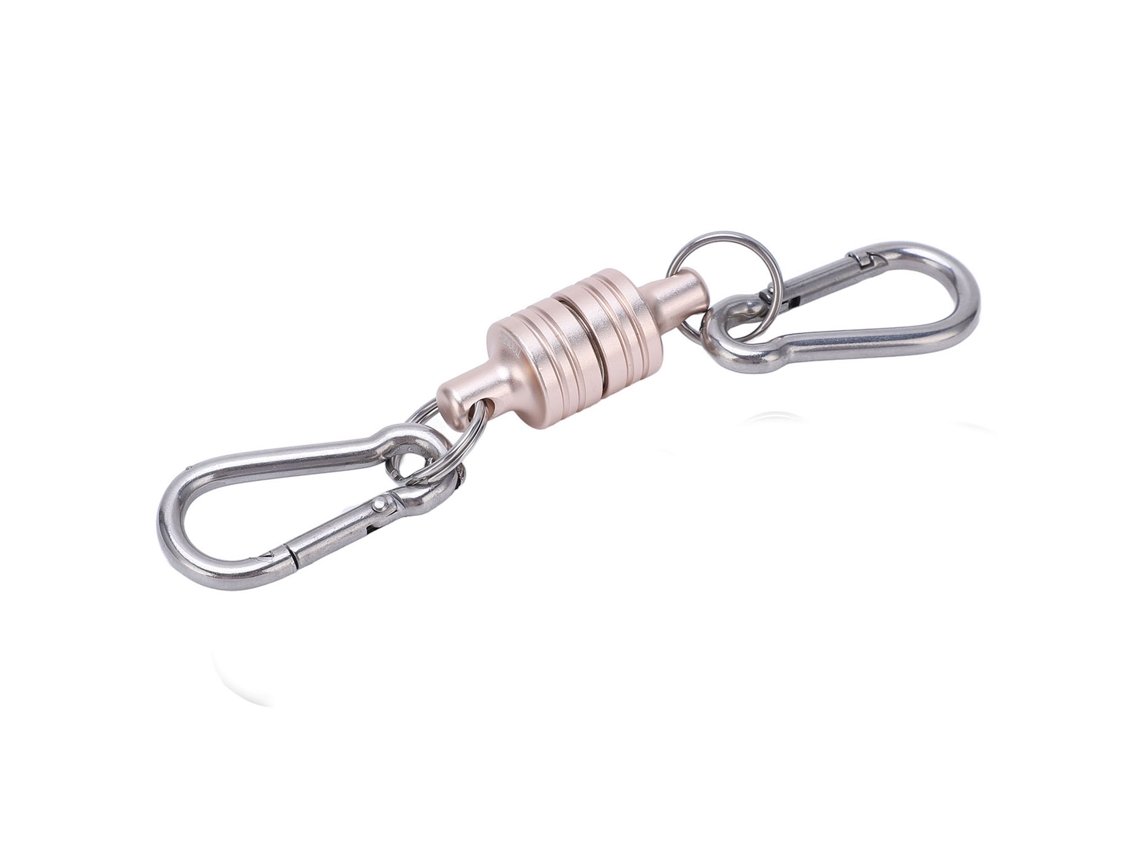 Llavero Magconnect Con Liberación Magnética, 2 Kg, Prácticamente Desmontable, Asequible, Color Plata Y Oro Rosa.