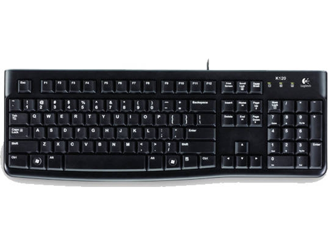Teclado LOGITECH K120 (Con Cable - Layout Húngaro)