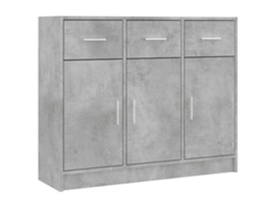 Maison Exclusive - Aparador Madera De Ingeniería Gris Hormigón 91x28x75 Cm