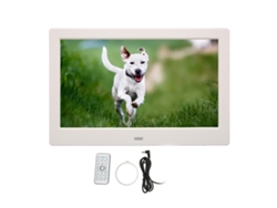 Quadro Digital De Fotos 10.1 Polegadas Hd Com Rotação Automática, Vídeo, Música E Controle Remoto Plugue Uk