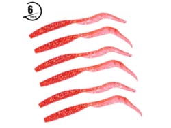 Cebo Blando (accesorio De Pesca Con Señuelo De Pez Simulado) Cebo Blando 11cm/2.8g (6 Piezas) (rojo Brillante)