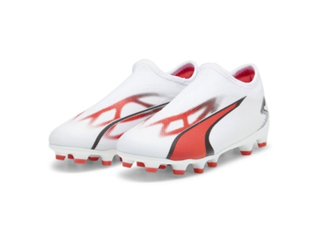 Botas de fútbol Unisex para Fútbol PUMA Ultra Match Ll Fg Blanco (35)