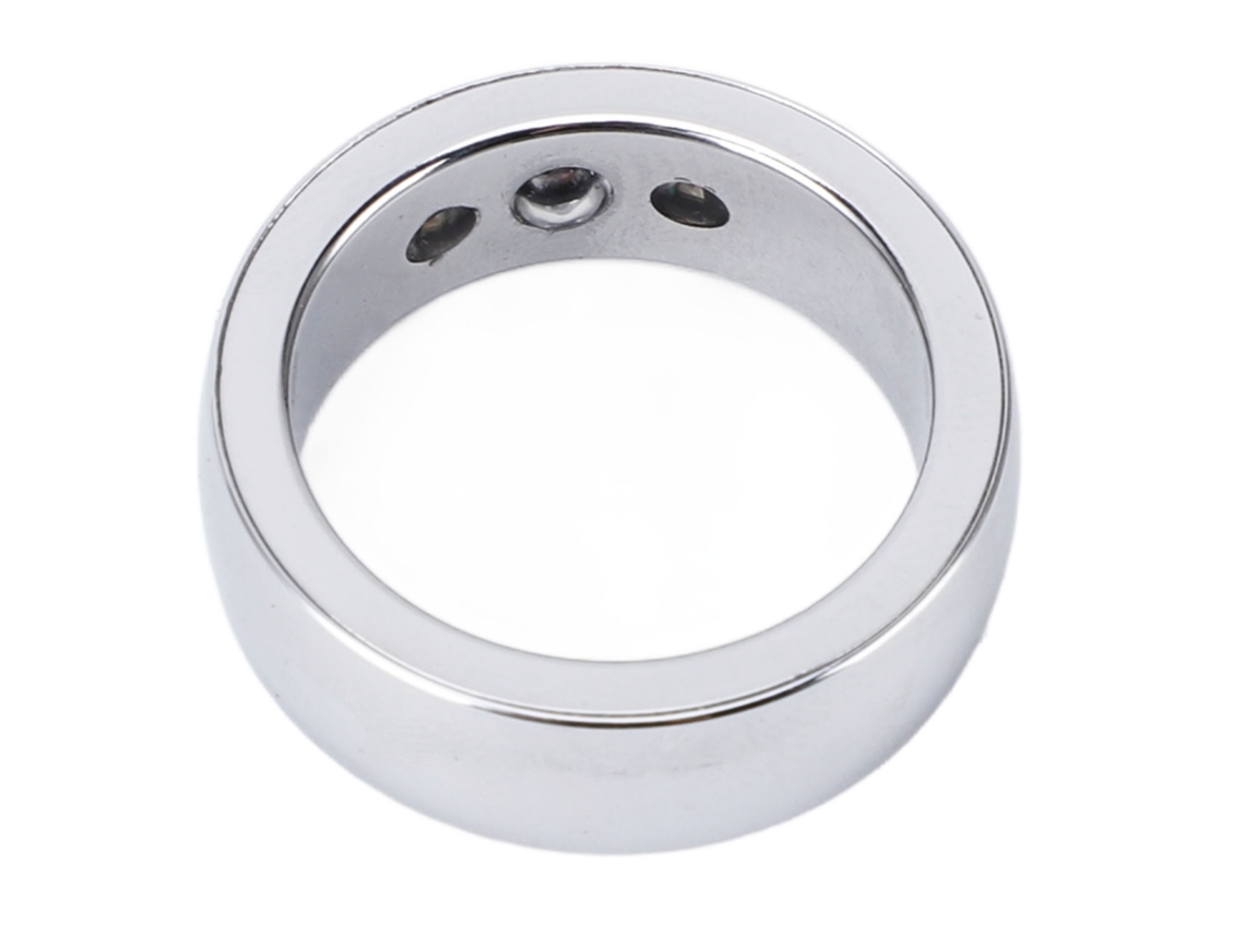 Anillo Inteligente Con Monitor De Actividad Física, Monitor De Sueño, Temperatura, Resistente Al Agua Ip68, Color Plata, Talla 22.