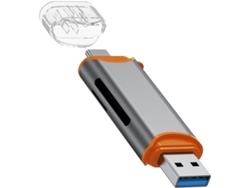 Lector De Tarjetas De Memoria Compacto Con Puertos Usb Y Plug And Play.