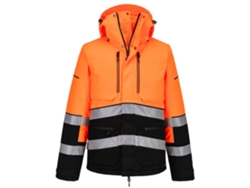Chaqueta De Invierno Alta Visibilidad Ev4 | Térmica Impermeable Naranja/negro / Xxxl