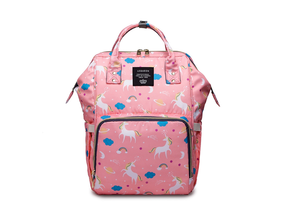 Mochila De Maternidad Czhhmart Ligera Y Multifuncional Para Uso Diario Rosa