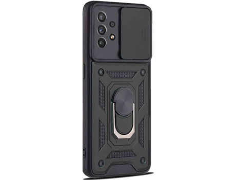 Carcasa para Samsung Galaxy A53 5G MISTERCAPAS Militar con Protección de Cámara Deslizante y Anillo 360º Negro