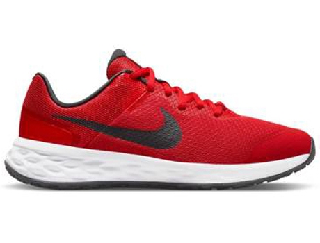 Zapatillas Deportivas NIKE Revolution 6 Nn Gs (Rojo - Tejido, Material Sintético- 38)