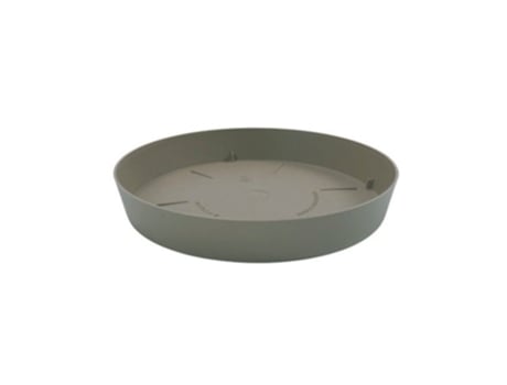 PLASTIKEN TES - Plato Redondo Ø17 cm para Macetas de 22 cm Taupé