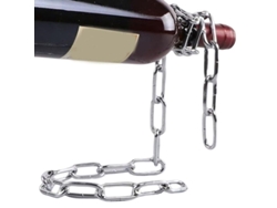 Estante expositor de vino de cadena de hierro elegante y estilo europeo personalizado Lwh