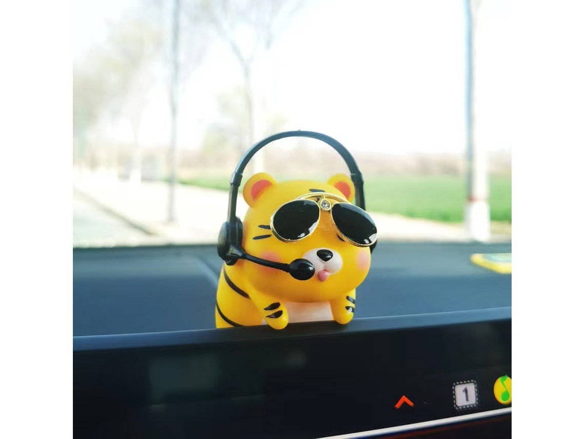 Decoración Coche Cerdito Adorable Consola Central Personalizada Accesorios Decoración Amarillos