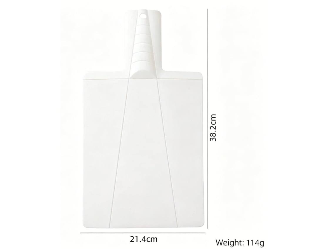 Madeira Dobrável Com Cabo - Branco, Silicone De Nível Alimentar, Higiênico, Para Cozinhas Domésticas E Profissionais