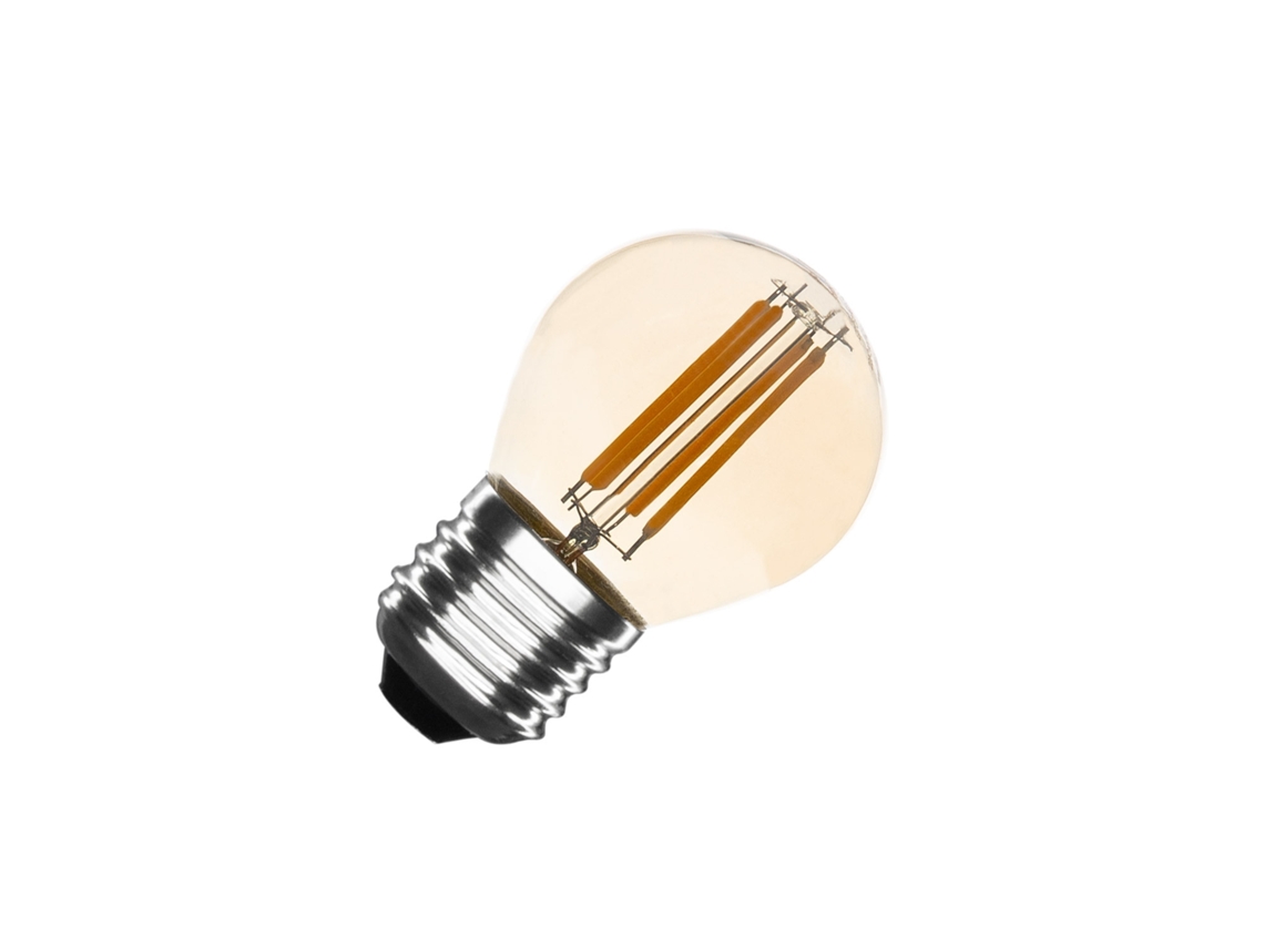 Bombilla Led Filamento E27 4W 470 Lm Regulable G45 Oro LEDKIA