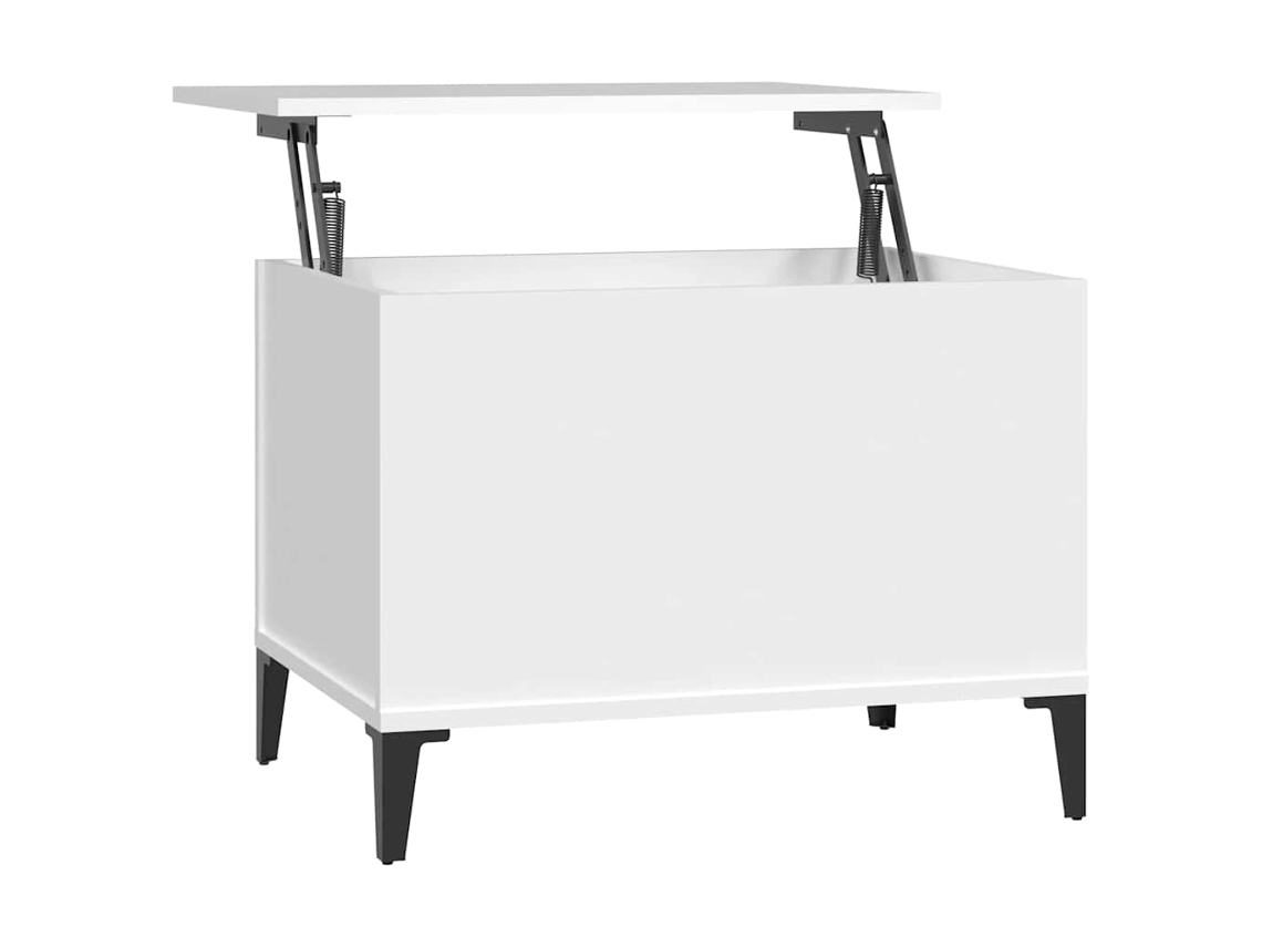 Maison Exclusive - Mesa De Centro Madera Contrachapada Blanco 60x44,5x45 Cm