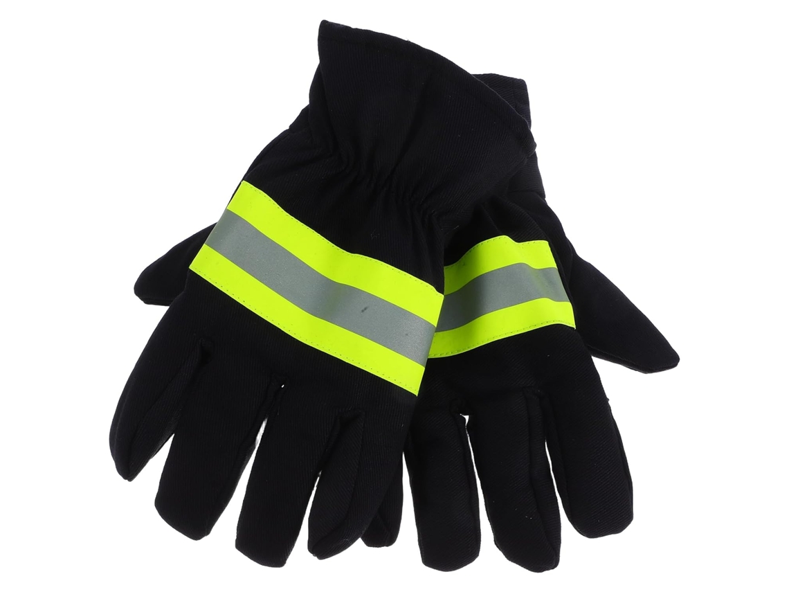 Guantes Protectores Ignífugos Para Bomberos, Fabricados En Poliéster Y Algodón, Que Ofrecen Comodidad Y Transpirabilidad.