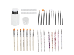 36 pinceles de gel para uñas: herramientas profesionales para el diseño de uñas en salones de belleza y en casa.