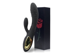 Vibrador 10 Patrones Juguetes Sexuales Impermeables para Relajar el Cuerpo Negro YEMAESRE