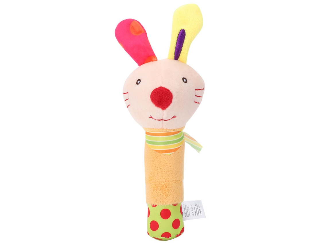 Sonajero De Peluche Adorable Para Bebés: Conejo, Perro, Abeja, Búho, Tortuga, Loro.