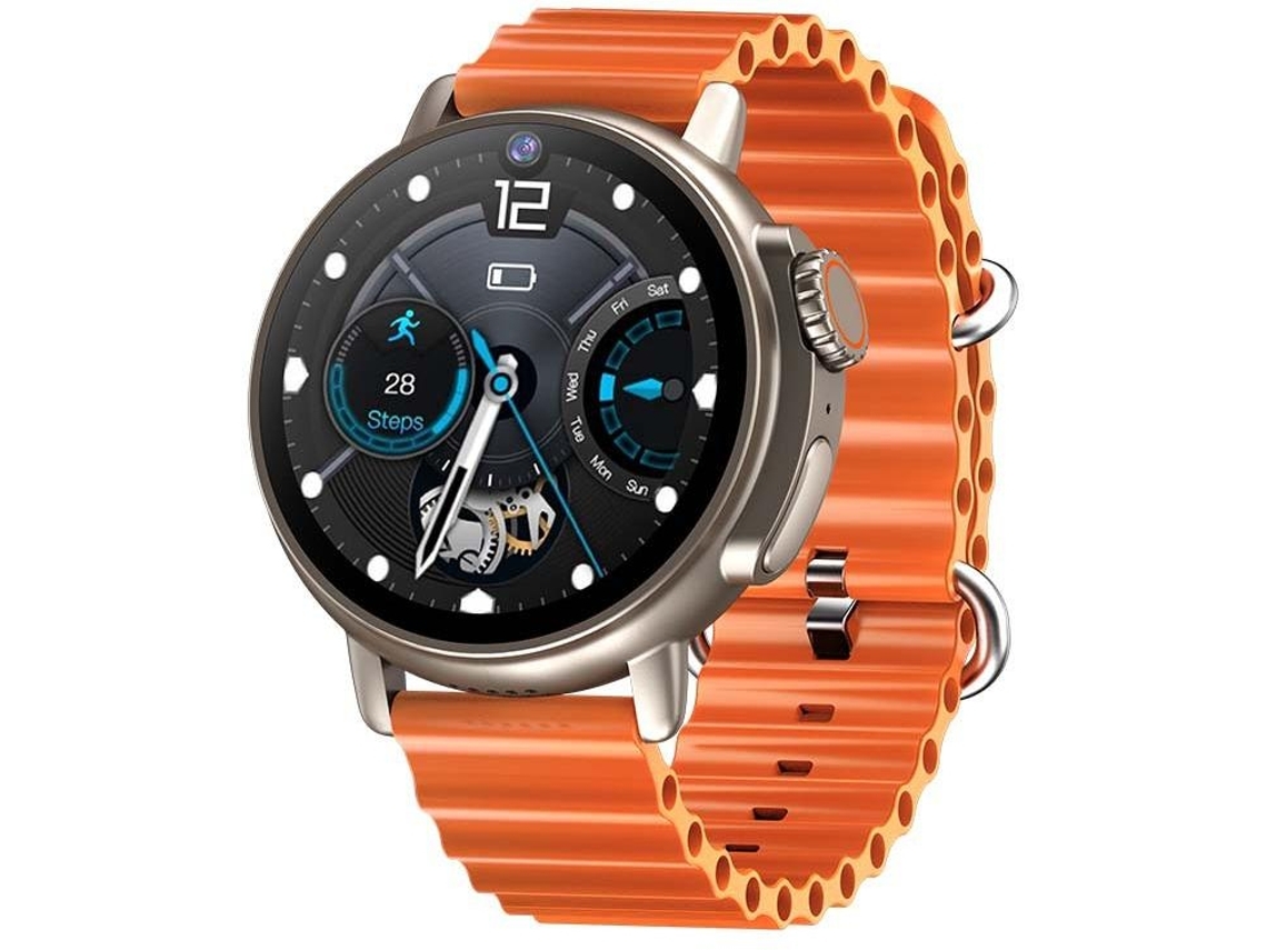 Reloj Inteligente 1 6 Pulgadas Pantalla Redonda Amoled Impermeable con Bluetooth Recordatorio de Llamadas Compatible con Iphone Android Plata YEMAESRE