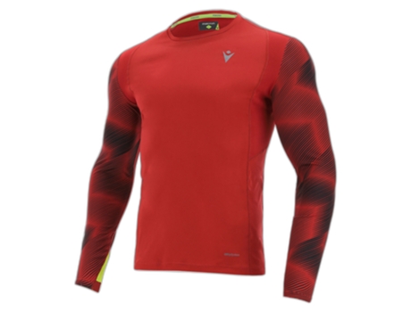 Camiseta de Hombre para Running MACRON Rojo (XL)