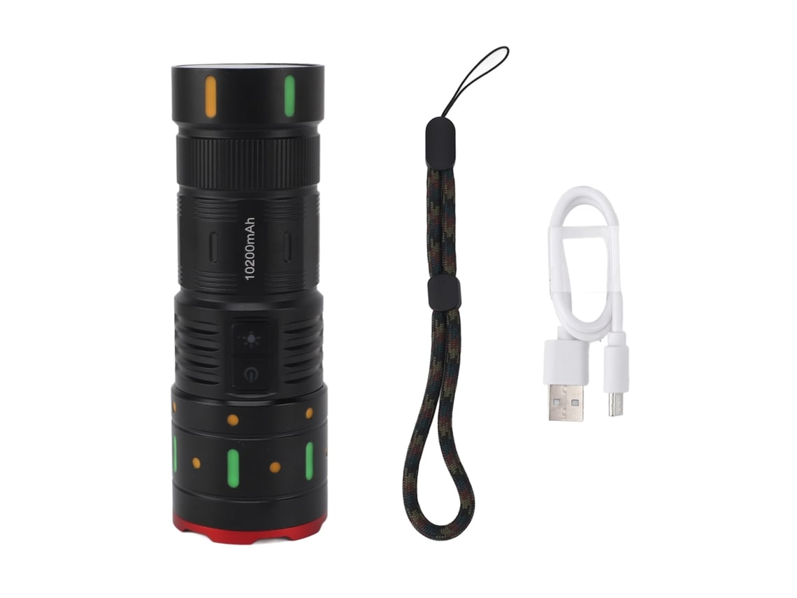 2026-linterna Led Portátil De Alta Potencia Multimodo Ipx4 Recargable Usb Para Camping Senderismo Pesca Caza Búsqueda