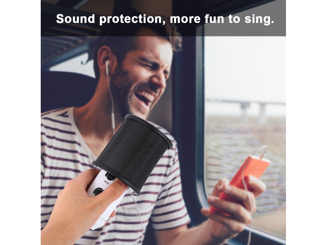Filtro Anti-pop Profissional Para Microfone Com Tela De Metal - Proteção Contra Vento E Ruído Para Gravação